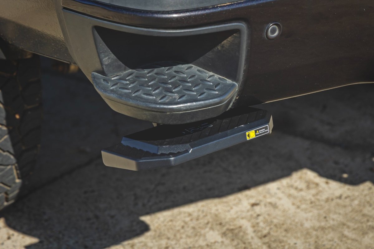 GMC 2500HD Retractable Bed Step - Rough Country - Manual Pull - '15-'19